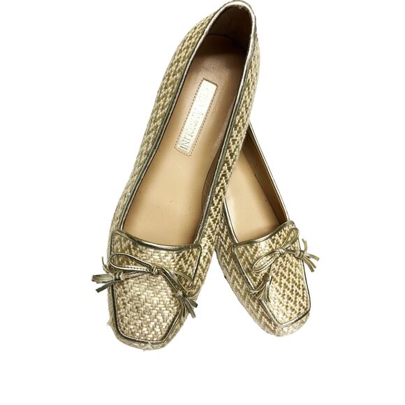 Enzo Angiolini Light Gold Loafers Size M - Picture 1 of 7